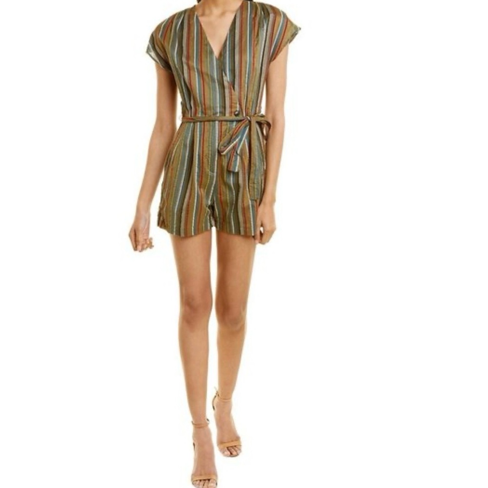 NEW!French Connection Multicolor Striped Romper size 10